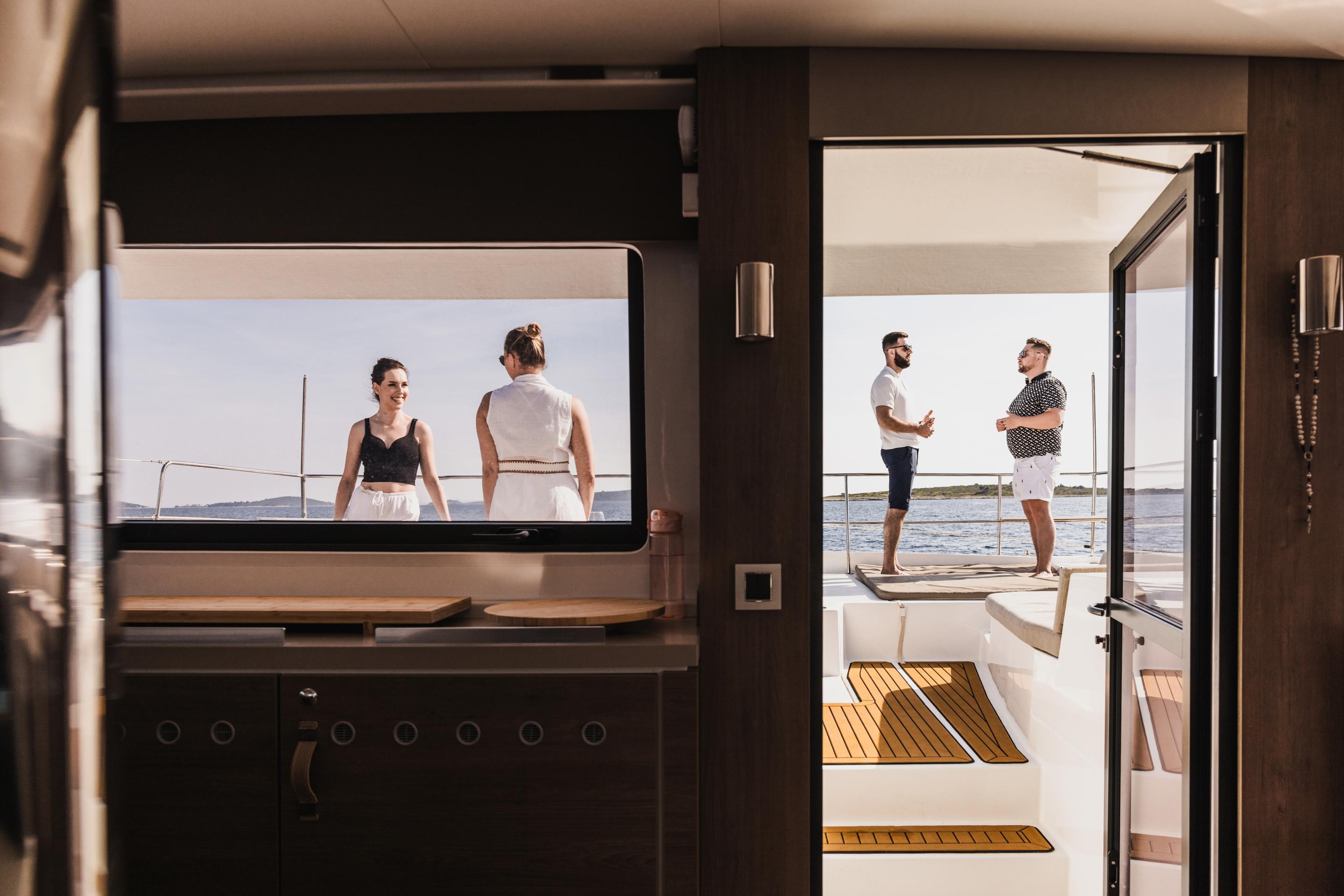 Client entertainment on yacht